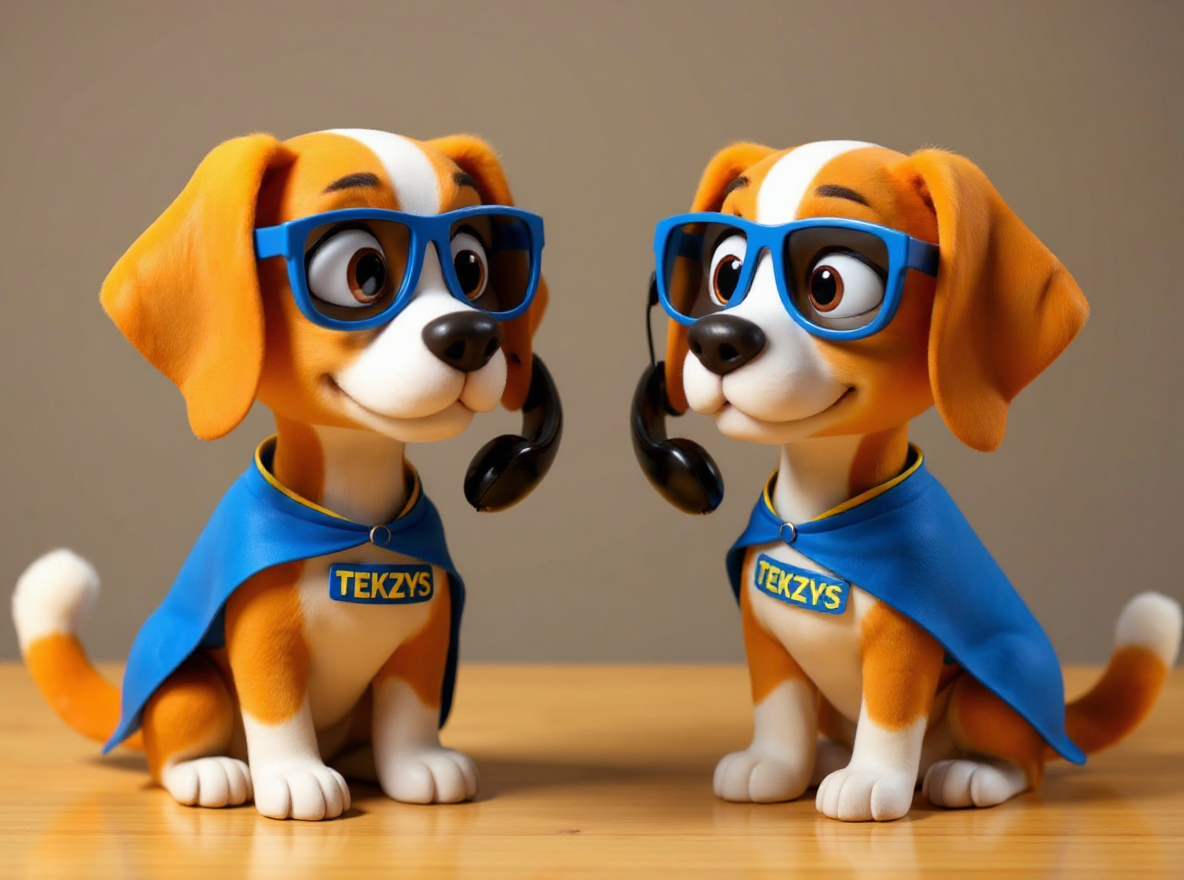 TEKZYS Cyberhounds Talking on Hosted PBX